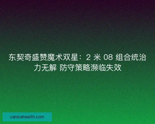 东契奇盛赞魔术双星：2 米 08 组合统治力无解 防守策略濒临失效