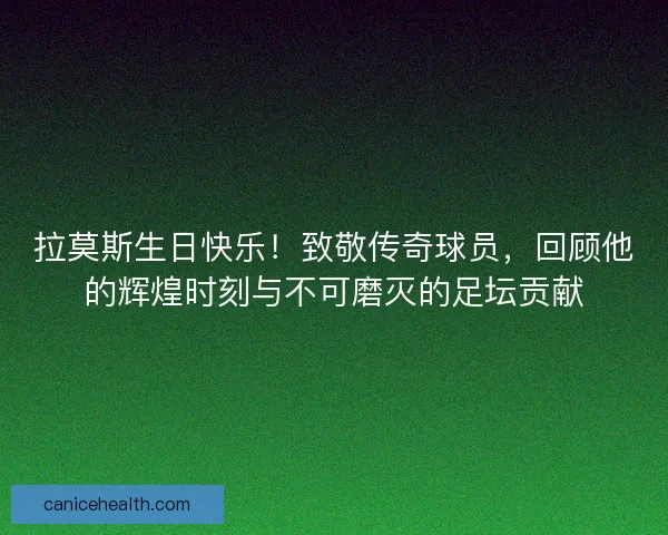 拉莫斯生日快乐！致敬传奇球员，回顾他的辉煌时刻与不可磨灭的足坛贡献