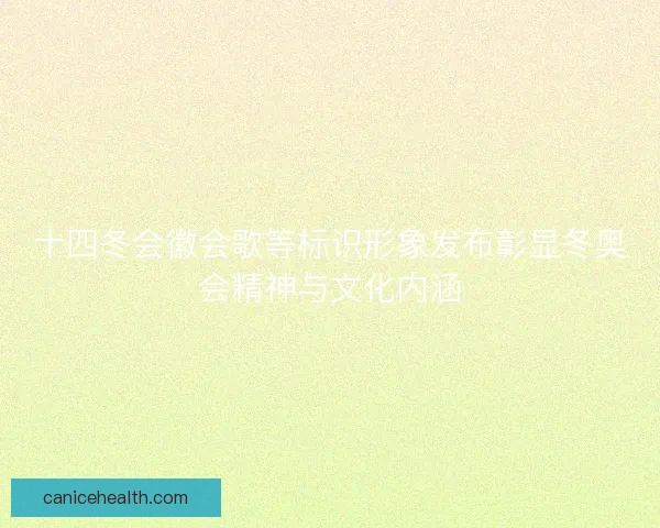 十四冬会徽会歌等标识形象发布彰显冬奥会精神与文化内涵
